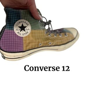 Converse Men's Multicolor Patchwork Sneakers - 12